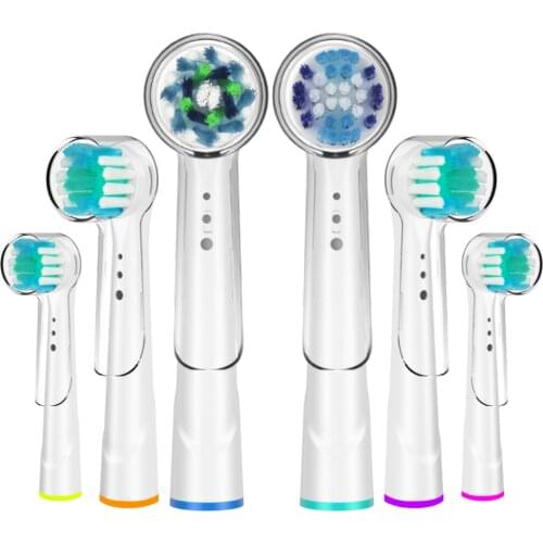 6Pcs Various Models Toothbrush Heads with Caps Replacement for Oral b Toothbrush Heads and Replaceable Brush Heads