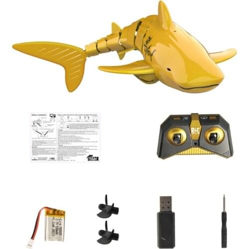 77HD Remote Control Boat for Boys Birthday Gifts Fine Novelty Under Water Boat RC Simulation Shark Shaped Vehicle
