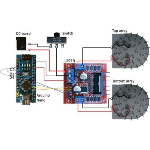 Acoustic Levitator 3D Printed TinyLev Funny Smart DIY Kit for Arduino Nano