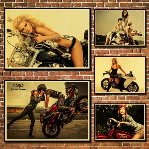 Diamond Mosaic Motorcycle Car Model Girl Diamond Painting Diamond Inlaid DIY Full Diamond Embroidery Home Decoration