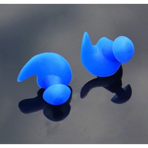 1 Pair Soft Swim Ear Plugs Silicone Waterproof Dust-proof Spiral Earplugs Water Sports Diving Swimming Accessories 6 Colors