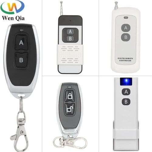 433MHz Universal Wireless RF Remote Control On/Off transmitter no clone For Garage Gate Door Bulb Lamp DIY Key Fob Controller