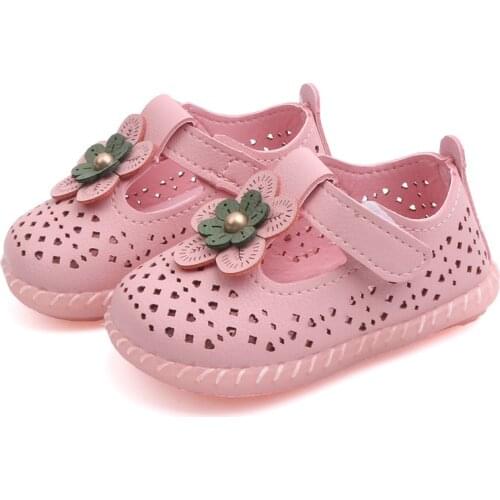 Baby Girl Shoes Spring Summer Toddler Princess Sandals Soft Bottom Cut-Outs Casual Shoes Breathable Sandals SSS026