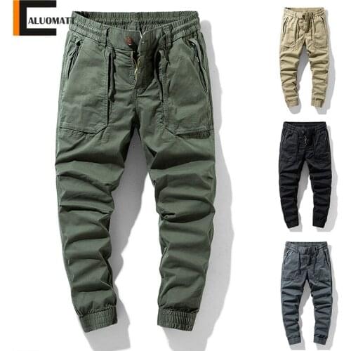 2021 Autumn Mens Military Cargo Pants Cotton Tactical Work Casual Trousers Male Multi-Pocket Outdoor Army Soldier Combat Pants