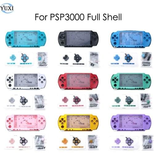 YuXi For PSP3000 Full Housing Shell Cover Case With Buttons Kit Replacement For PSP 3000 Game Console