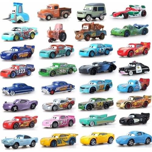 Disney Pixar Cars 2 3 Lightning 39 Style Mcqueen Mater Jackson Storm Ramirez 1:55 Diecast Vehicle Metal Alloy Boy Kid Toys Gift