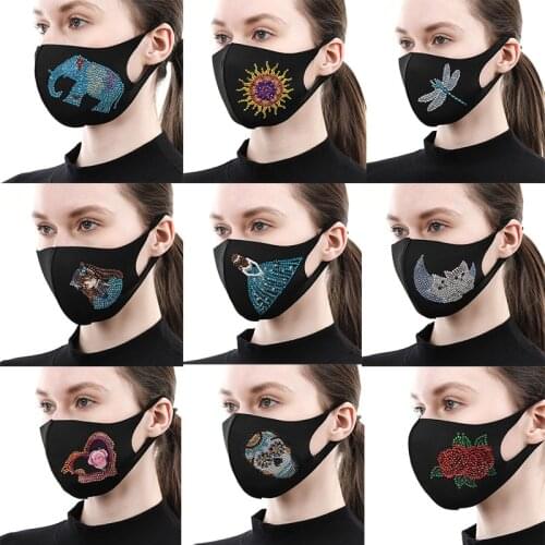 DIY Special shaped Diamond Painting Mask Cartoon Animal Flower Diamond Embroidery Decor Cross stitch kit Prom Party Gift