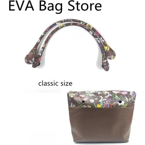 For Obag Classic Brown Flower Set Urban Handbags Inner And Insert Bags Handles
