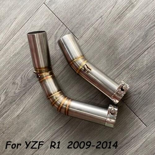 For Yamaha YZF R1 2009 2011 2010 2012 2013 2014 Motorcycle Accessories Exhaust Modified Front Link Pipe Middle section