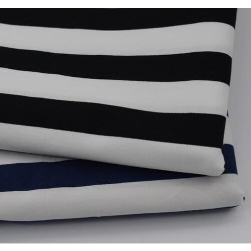 Double Color Stripe Printed Cotton Fabric For Dress Fashion Garment Materials Cheap Fabrics Costura Vestidos Tissu au Metre Tela