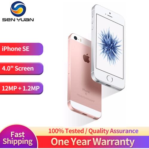 IPhone SE A1662 A1723 Dual-Core 2GB RAM 16GB/32GB/64GB/128GB ROM 4.0" Unlocked Apple SE Fingerprint Original Used Mobile Phone