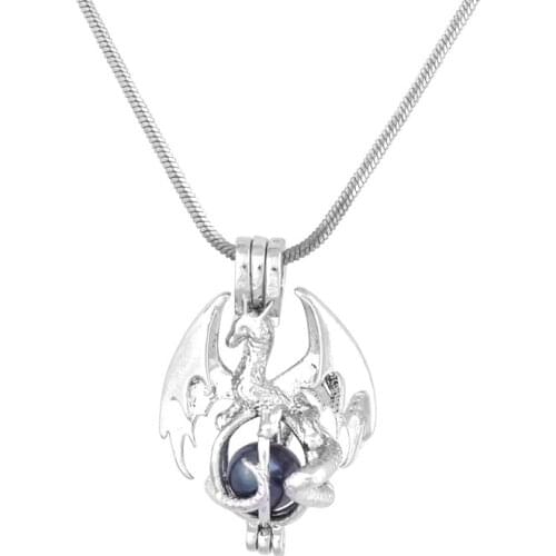 Dragon Cage Pendant Mounting DIY Pearl Pendant Fitting Lovely Charms Jewellery Accessory best pretty presents for women P195