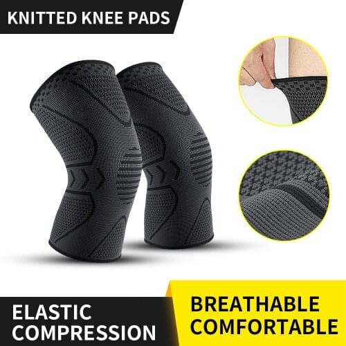 Kyncilor Knee Pads For Sports Joint Pain Knitting Breathable Anti Slip Silicone Brace Running Elastic Fitness Knee Protection