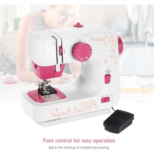 Mini Sewing Machine with 12 Stitches 2-Speed Reverse Sewing Foot Control Electric Portable Sewing Machine for Beginners Kids