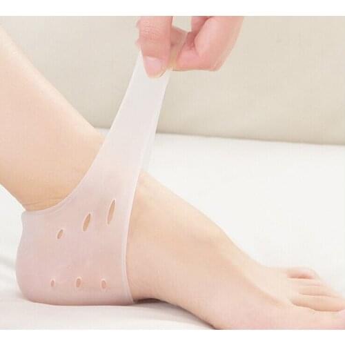 Fashion Soft Silicone Moisturizing Gel Heel Socks Cracked Foot Skin Care Protectors 100pair