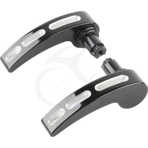 Black Saddlebag Lid Lifters For Harley Touring Road King Street Electra Glide