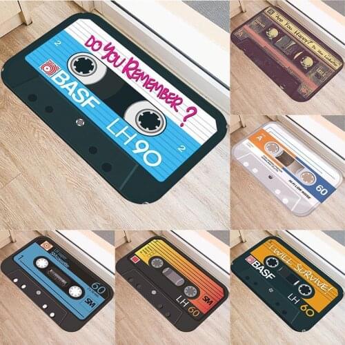 Music tape Anti-slip doormat Vacuuming kitchen bedroon bath Floor mats Home Entrance Rugs kids prayer mat 40*60cm DD251