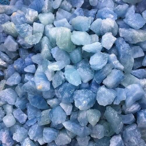 30g Natural Aquamarine Chips Raw Crushed Stone Healing Specimen Mineral Crystal Jewelry making Home Decoration