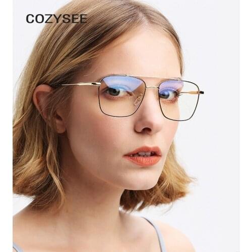 Newest Star Brand Square Frame Glasses Women Optical Male Big Clear Glasses Designer Eyeglass Frames Black Men Gold Oculos