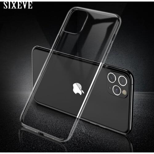 SIXEVE Clear TPU Cell Phone Case For iPhone 6 s 6s 7 8 Plus iPhone X XS MAX XR 6Plus 7Plus 8Plus Luxury Silicone Soft Back Cover