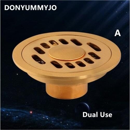 4' Solid Brass Bathroom Lavatory Sink Single/ Dual Use Round Drain Bathroom Accessories