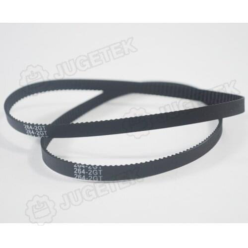 10pcs/lot, GT2 Timing Belt, Closed-loop,264mm Length , 132Teeth , 3.5mm width