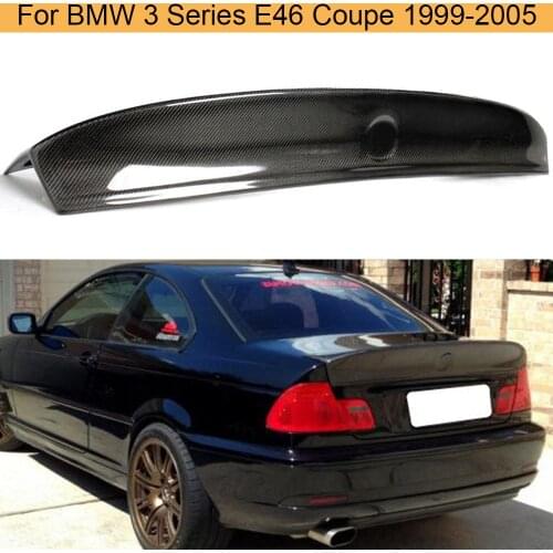Car Rear Trunk Boot Lip Wing Spoiler for BMW 3 Series E46 2 Door 1999 - 2005 Carbon Fiber Rear Trunk Spoiler Wing Lip