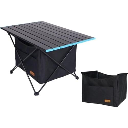 Outdoor Folding Table Storage Basket Picnic Table Storage Hanging Bag Invisible Pocket Waterproof Camping barbecue Table