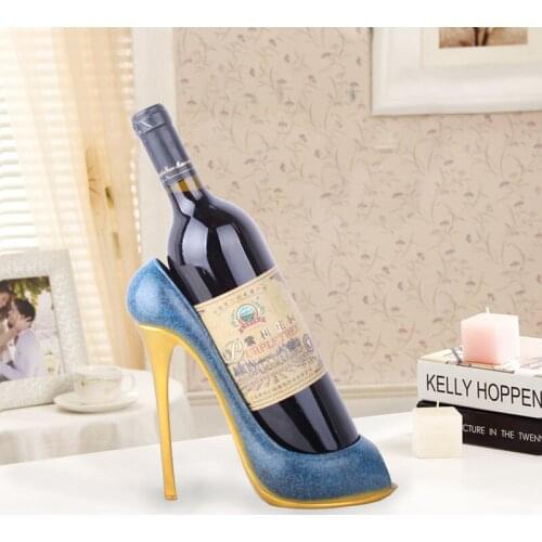 Nordic Resin Imitation High Heels Wine Rack Creative Wine Bottle Rack Home Bar Wine Cabinet Decoration Wine Seat Wine Holder