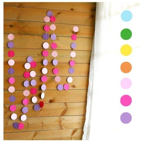 Hanging Paper Garlands Flora Chain Wedding Party Bridal Shower, Baby Shower Decorations, Birthday Decor banner