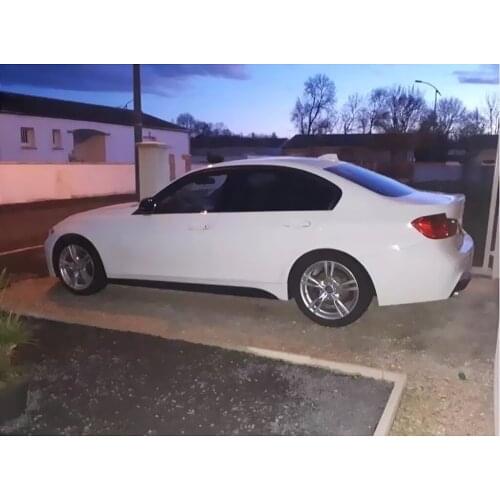 2 Pcs 5D Carbon Fibre Side Skirt Sill Racing Stripe for BMW 3 Series F30 F31 M-Packet M-Line