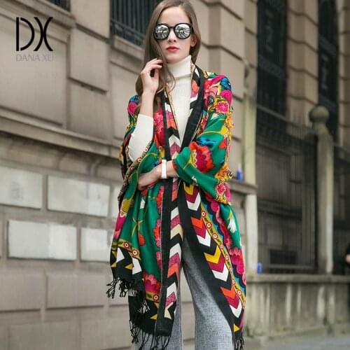 2019 Luxury Brand Large Pashmina Fashion Scarves and Shawls Warm Scarf Women Muslim Hijab Cashmere Poncho Cape Wool Shawl Wrap