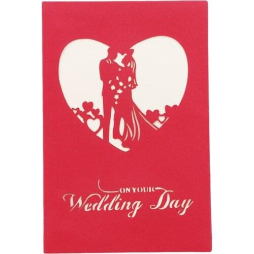 3D Cards Paper Craft Greeting Cards Invitations Valentine Lover Love Romantic Birthday Wedding Anniversary Greeting Card