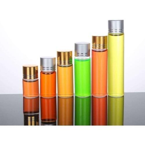 5pcs 5-25ml Glass Jars Containers Decor Alumina Lid Ornaments Small Mason Jar Message Vials Cheap High Quality Bottle DIY