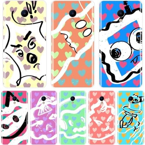 Cartoon Heart Love Pink Back Cover For Meizu M2 M3 M3S M5 M5C M5S M6 M6S M6T Soft Silicone Phone Case For Meizu M6 M5 M3 M2 Note