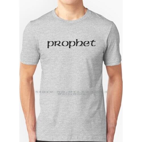 Prophet Logo-Black T Shirt 100% Pure Cotton Moog Synth Genesis Arturia Bass Sequential Circuits Electronic Instrument Music