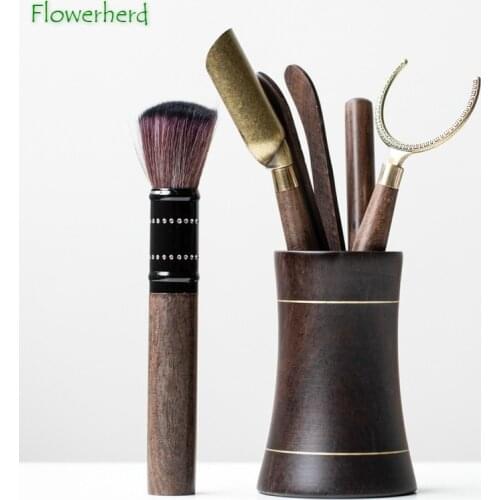 Ebony Solid Wood Tea Ceremony Kung Fu Tea Set Accessories Teaware Tea Brushes Tea Dial Tea Clip Tea Spoon Tea Tube Tea Cutters