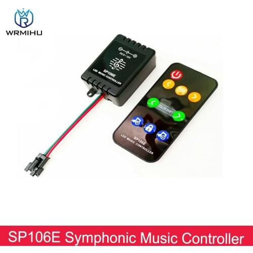 DC5-12V SP106E 9-Key RF Wireless Remote Control WS2811 WS2812B 1903 LED Magic Led Tape Digital Color Music Controller