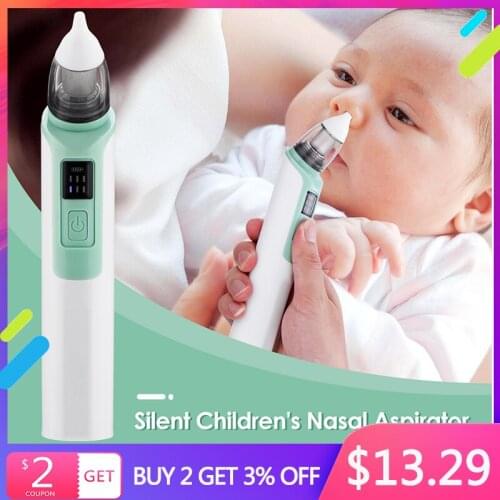 Kid Baby Silent Nasal Aspirator Adjustable suction Nose Sucker Cleaner Infantil Safety Sanitation Nasal Dischenge Patency Tool