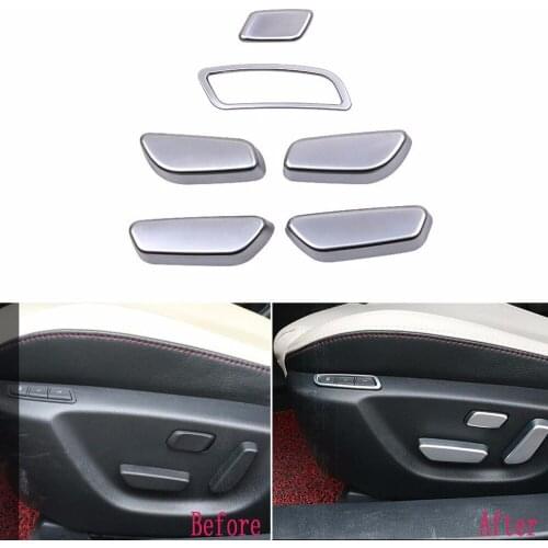 DEE Car auto Stickers cover ABS seat adjustment knob button switch trim lamp frame 4pcs for Mazda 6 Atenza Sedan 2014-2017