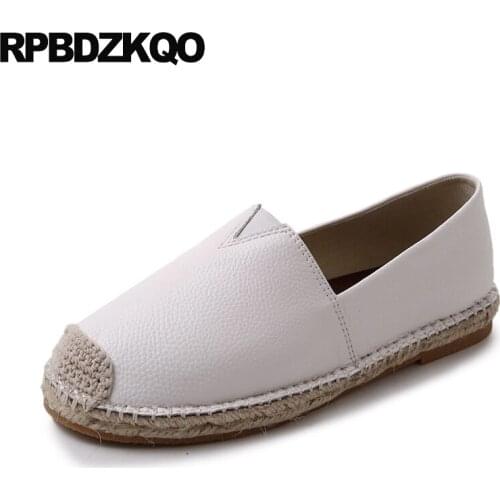Chinese 2018 designer fisherman round toe slip on ladies women fashion flats cheap shoes china hemp espadrilles comfortable