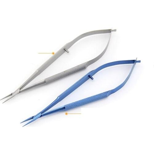 Locking needle holding double eyelid tool ophthalmic needle holder clip Microsurgical needle holding instrument