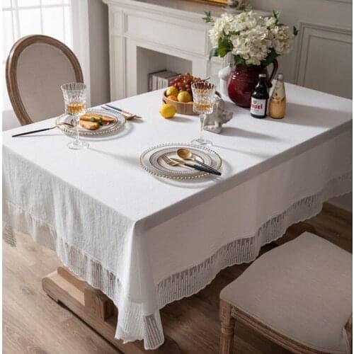 Meteor Shower Lace Solid Color Tablecloth Coffee Table Dressing Cover Cloth Dormitory Photo Background Cloth