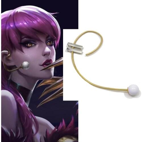 LOL KDA Group Kaisa Evelynn Akali Ahri Cosplay Fake Headset Headphone Earphone Cosplay Costume Accessories Prop