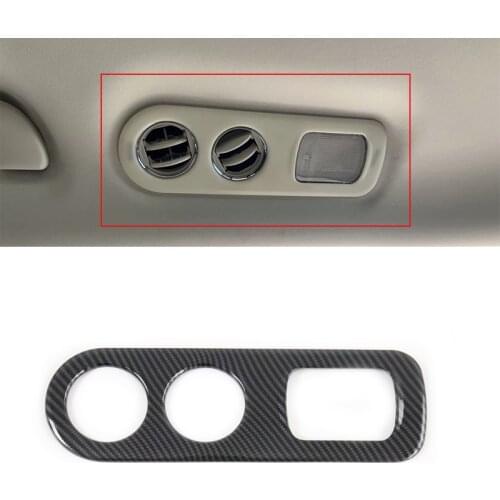 Carbon Fiber Car Rear Air Condition Outlet Vent Frame Cover Trim for Honda ELYSION 2019 2020 Accessories