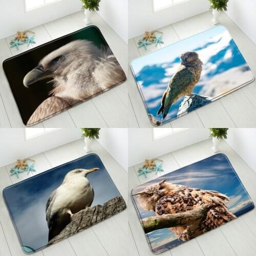 Anti-Slip Bath Mat Animals Bird Eagle Natural Scenery Bedroom Kitchen Doormat Bathroom Floor Mat Absorbent Home Carpet Washable
