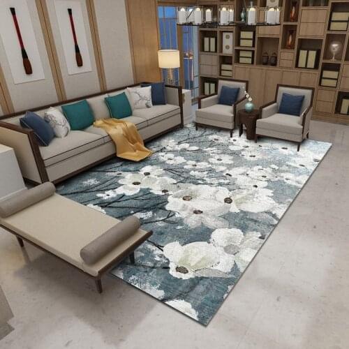 New 2*3m Flower Printing Livingroom Carpet Floor Mat Bath Rug 1 Pcs Soft Quality Anti-slip Bathroom Carpet Bedroom Mat Rug Pad