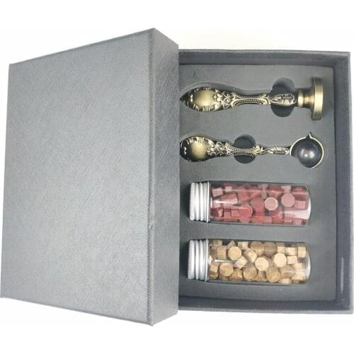 Personalized wax seal stamp set custom design for wedding invitation