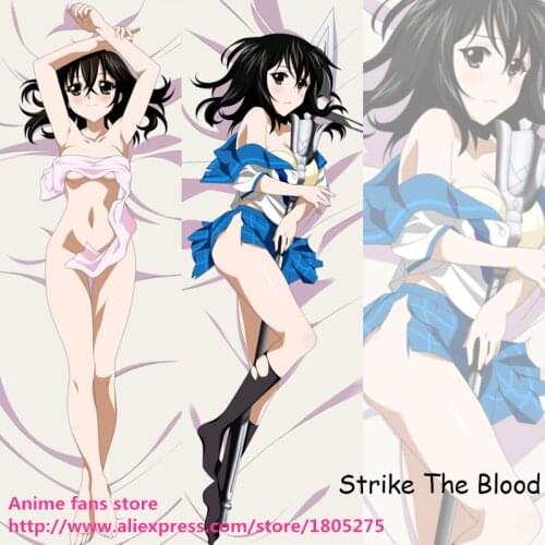 Hentai Lovely Japanese Anime Pillowcase Strike the blood Yukina Kawaii decorative Hugging Body Pillow Case