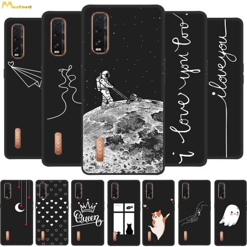 Silicone Case For OPPO Find X3 Pro X3 X2 Lite F11 F17 Pro Cartoon TPU Shell Cases For Oppo Find X2 Neo Reno4 Lite F9 F7 F5 Cover